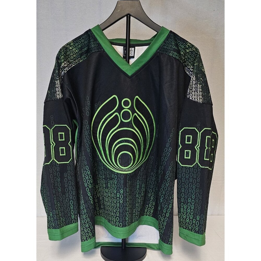 Bassnectar 808 The Matrix Free Your Mind Black Green CP Code Hockey Jersey Small